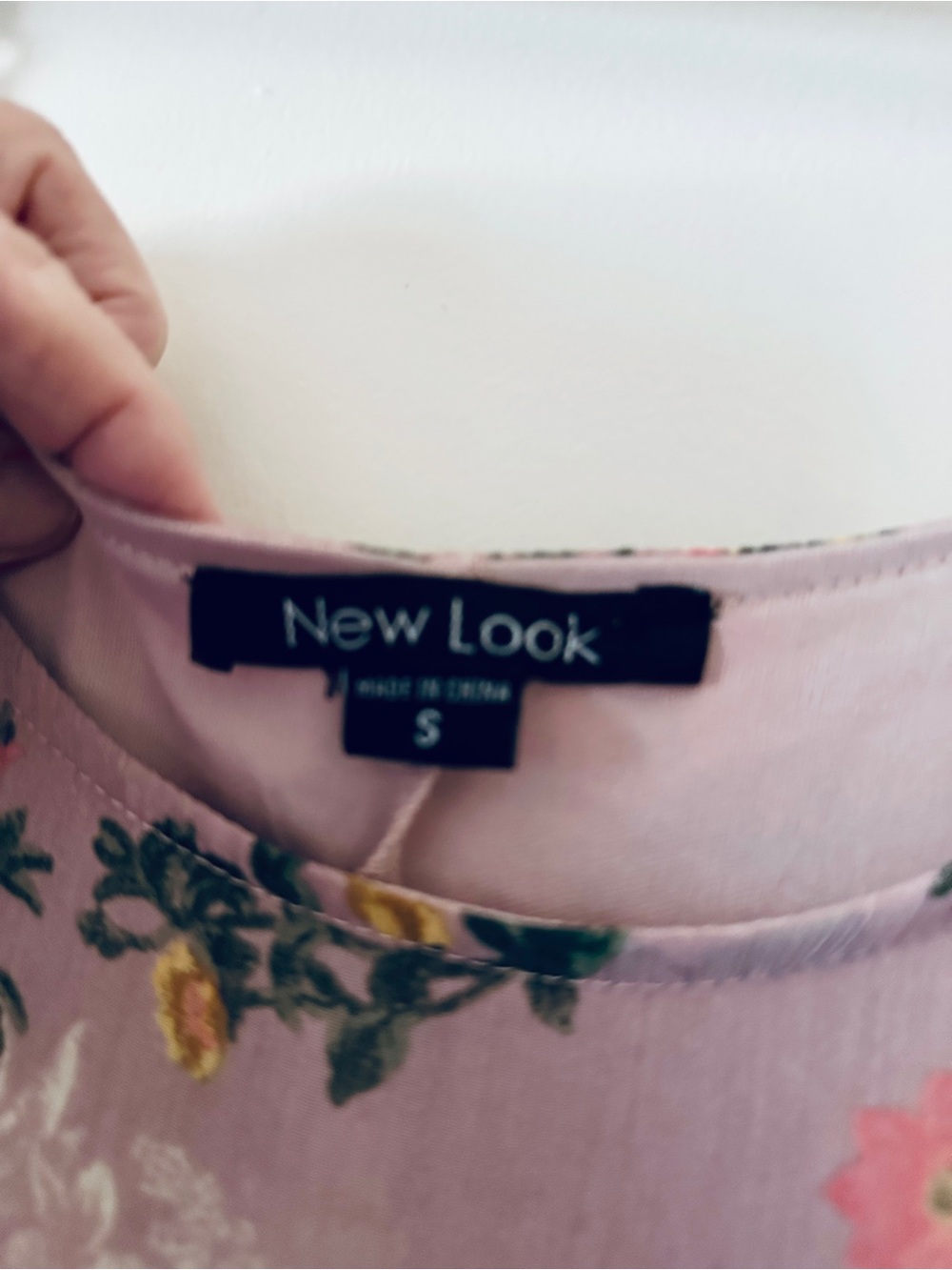 Asymmetrical Ruffle Dress-Size Small -Dusty Pink Floral -by New Look - Picture 2 of 12